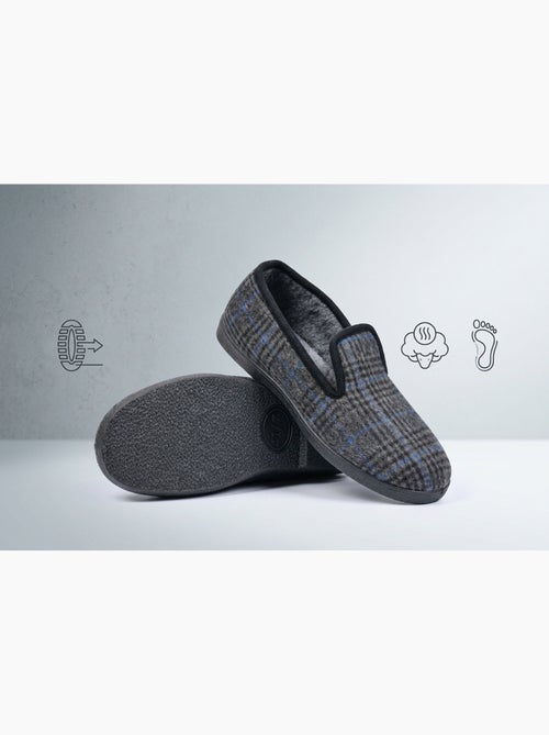 OZABI: zapatillas de casa para hombre, tipo charentaise, cálidas y antideslizantes - Kiabi