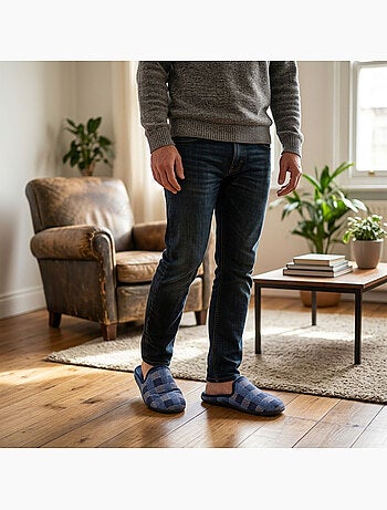 OZABI: zapatillas de casa para hombre, tipo mule, cálidas, antideslizantes y cómodas