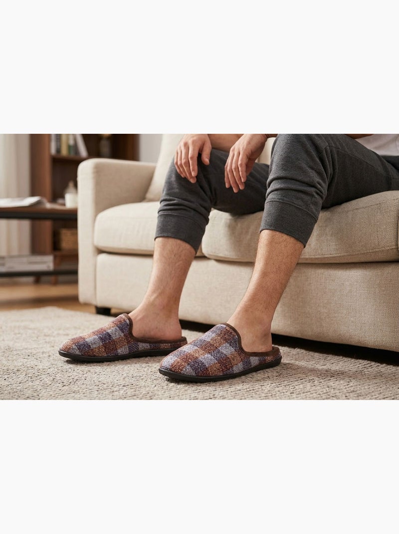 OZABI: zapatillas de casa para hombre, tipo mule, cálidas, antideslizantes y cómodas Marrón - Kiabi