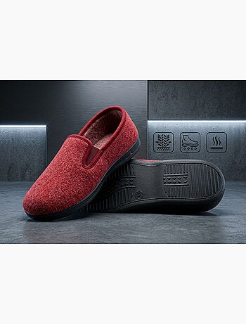 OZABI: Zapatillas de casa para mujer, tipo charentaise, cálidas, forradas y con suela antideslizante