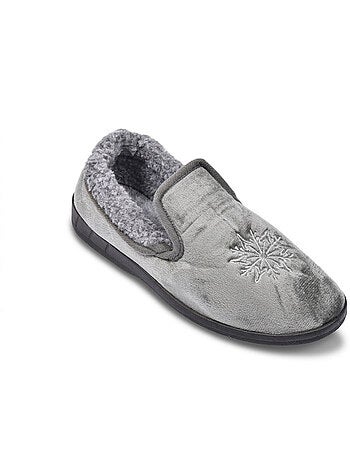 OZABI: zapatillas de terciopelo para mujer, tipo charentaise, cálidas y antideslizantes