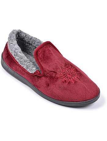 OZABI: zapatillas de terciopelo para mujer, tipo charentaise, cálidas y antideslizantes