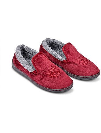 OZABI: zapatillas de terciopelo para mujer, tipo charentaise, cálidas y antideslizantes