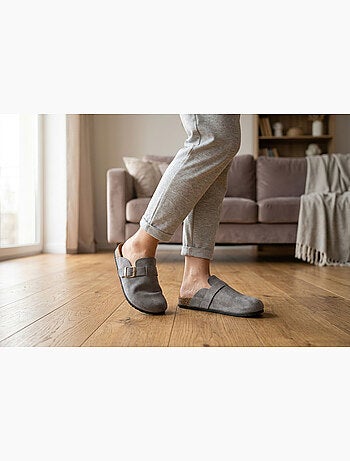 OZABI: zuecos cómodos para mujer con hebilla ajustable y suela de corcho