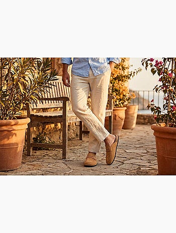 OZABI: zuecos de hombre tipo mules cerrados y cómodos de nubuck