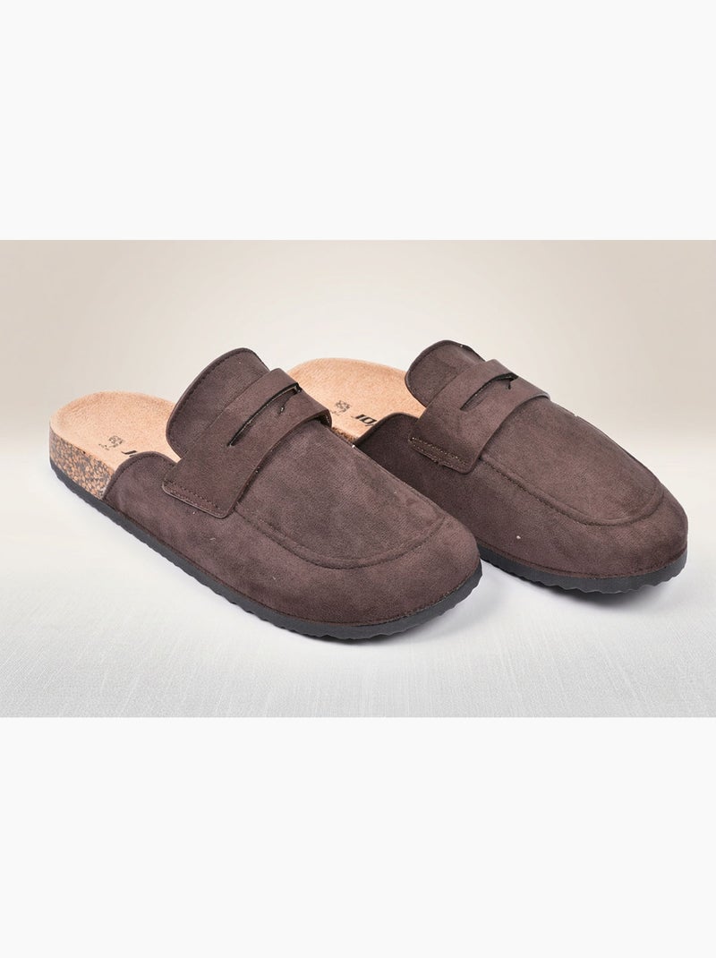 OZABI: zuecos de hombre tipo mules cerrados y cómodos de nubuck Marrón - Kiabi