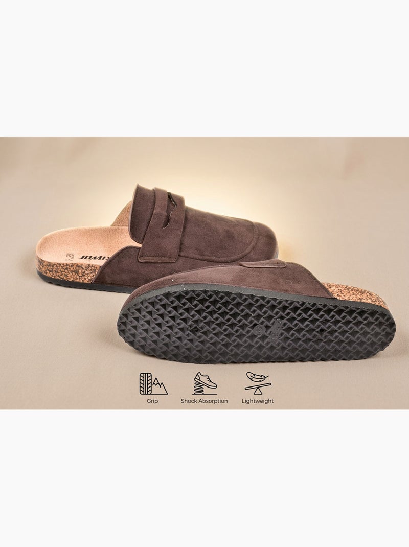 OZABI: zuecos de hombre tipo mules cerrados y cómodos de nubuck Marrón - Kiabi