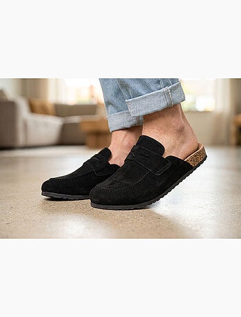 OZABI: zuecos de hombre tipo mules cerrados y cómodos de nubuck