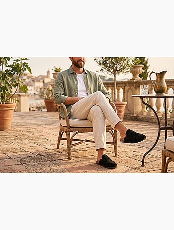 OZABI: zuecos de hombre tipo mules cerrados y cómodos de nubuck