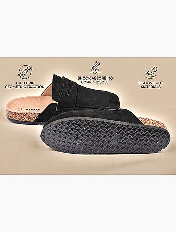 OZABI: zuecos de hombre tipo mules cerrados y cómodos de nubuck