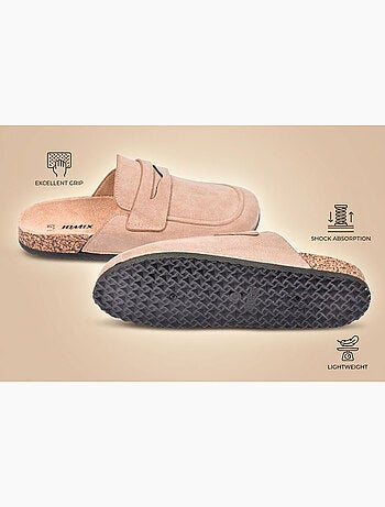 OZABI: zuecos de hombre tipo mules cerrados y cómodos de nubuck