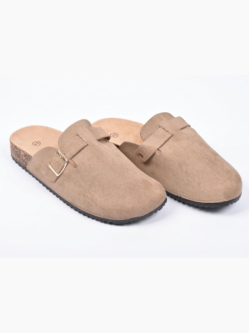OZABI: zuecos para hombre, cómodos y ergonómicos, con hebilla ajustable Taupe - Kiabi
