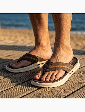 OZABI:chanclas cómodas para hombre con suela gruesa antideslizante,ideales para el verano y la playa
