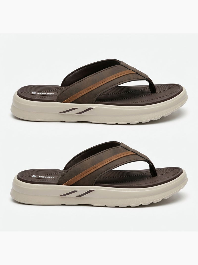 OZABI:chanclas cómodas para hombre con suela gruesa antideslizante,ideales para el verano y la playa Marrón - Kiabi