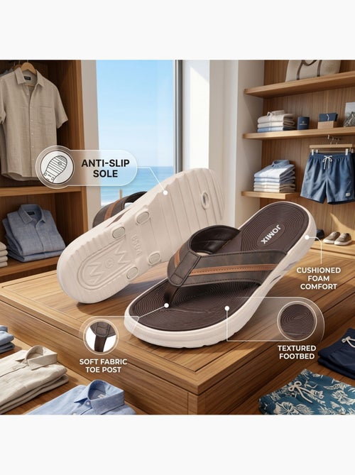 OZABI:chanclas cómodas para hombre con suela gruesa antideslizante,ideales para el verano y la playa - Kiabi OZABI:chanclas cómodas para hombre con suela gruesa antideslizante,ideales para el verano y la playa - Kiabi