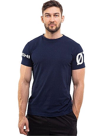 Ozoshi - Camiseta Diseño Estampado de Mangas para Hombre