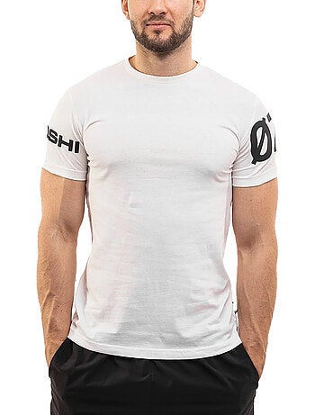 Ozoshi - Camiseta Diseño Estampado de Mangas para Hombre
