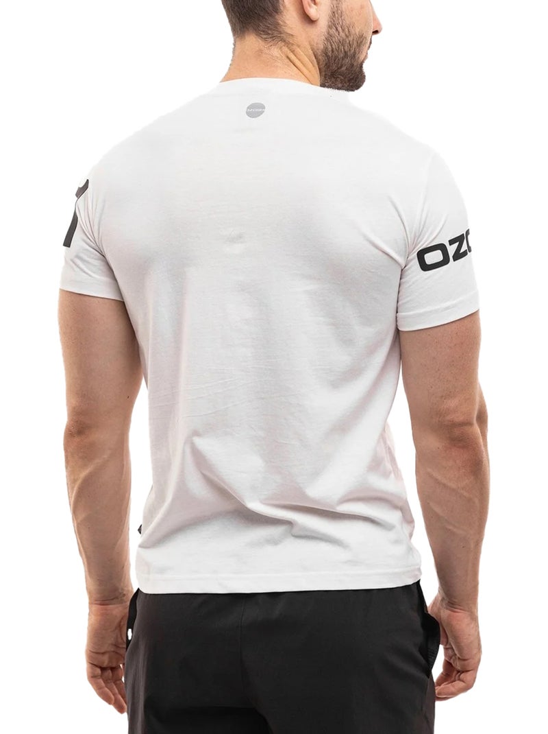 Ozoshi - Camiseta Diseño Estampado de Mangas para Hombre Blanco - Kiabi