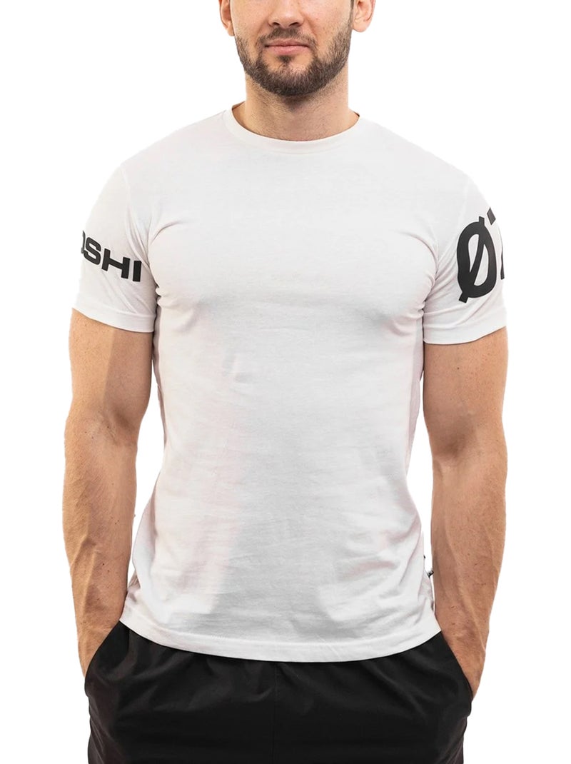 Ozoshi - Camiseta Diseño Estampado de Mangas para Hombre Blanco - Kiabi