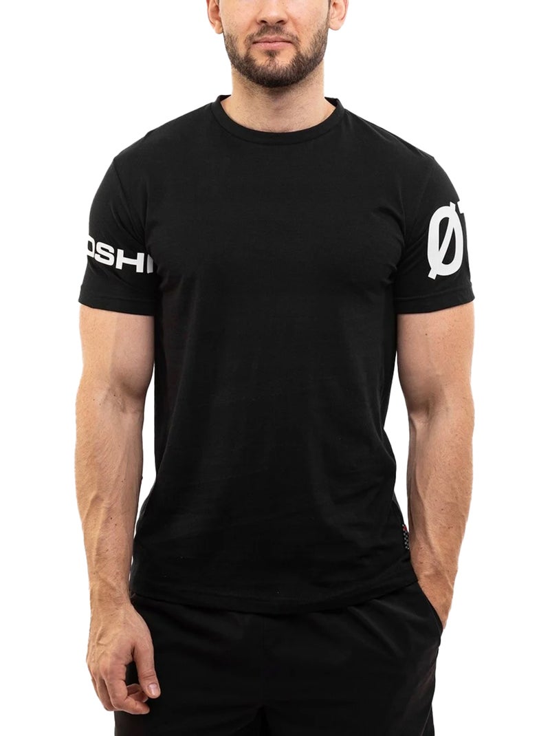 Ozoshi - Camiseta Diseño Estampado de Mangas para Hombre Negro - Kiabi