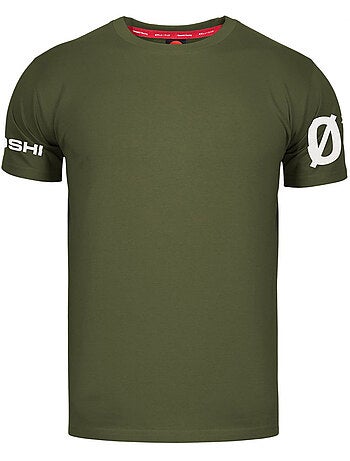 Ozoshi - Camiseta Diseño Estampado de Mangas para Hombre