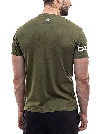 Ozoshi - Camiseta Diseño Estampado de Mangas para Hombre
