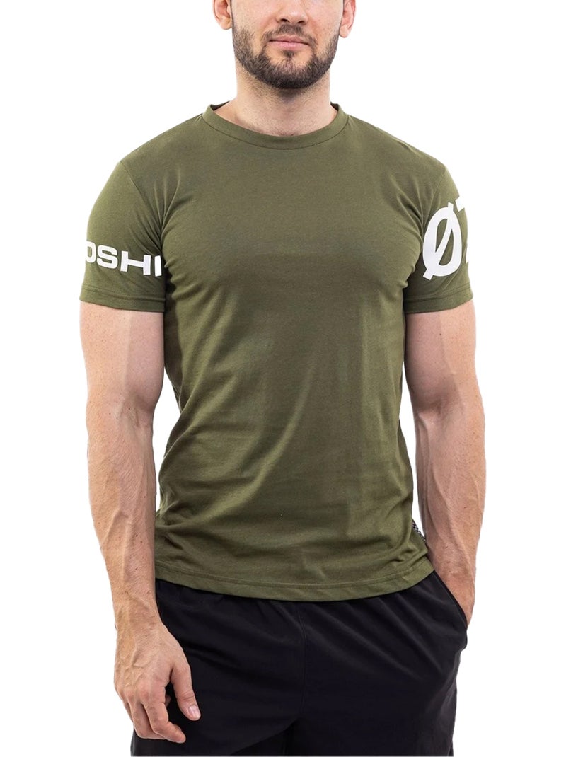 Ozoshi - Camiseta Diseño Estampado de Mangas para Hombre Verde - Kiabi
