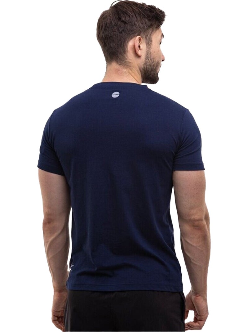 Ozoshi - Camiseta Diseño Logo Repetido para Hombre Azul marino - Kiabi
