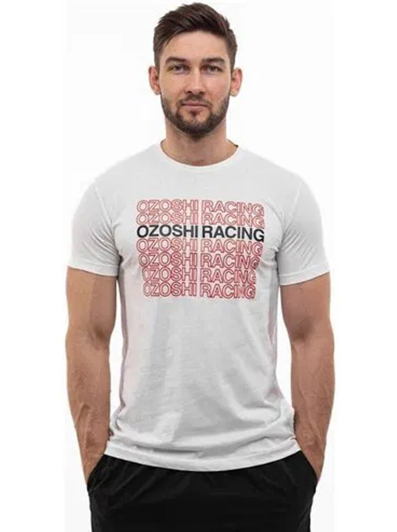 Ozoshi - Camiseta Diseño Logo Repetido para Hombre Blanco - Kiabi