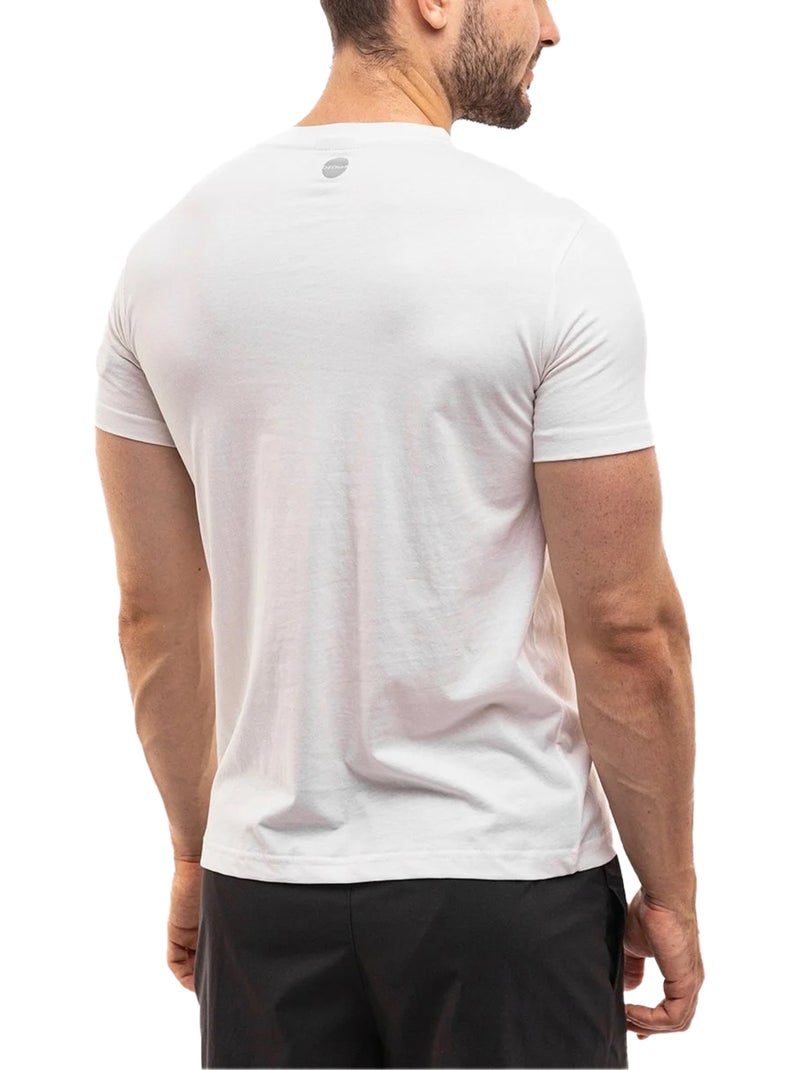 Ozoshi - Camiseta Diseño Logotipo Pequeño para Hombre Blanco - Kiabi