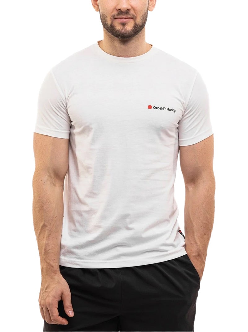 Ozoshi - Camiseta Diseño Logotipo Pequeño para Hombre Blanco - Kiabi