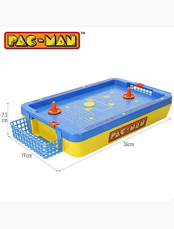 Pac-man mini air hockey de mesa 36x19x8 cm