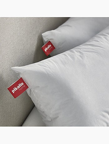 Pack 2 almohadas de fibra- tacto gel - dormir de lado - firmeza media-alta