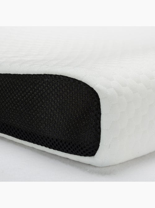 Pack 2 Almohadas de Fibra- Tacto Gel - Dormir de lado - Firmeza Media-Alta - Kiabi