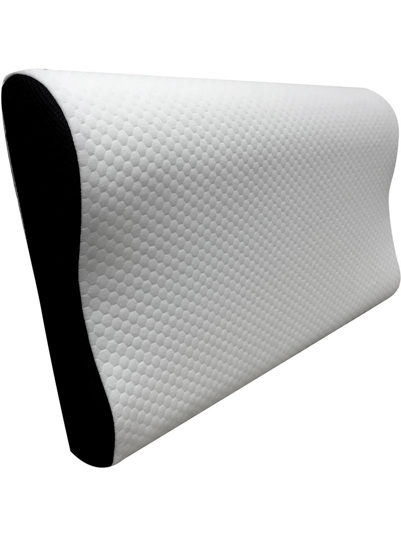 Pack 2 Almohadas de Fibra- Tacto Gel - Dormir de lado - Firmeza Media-Alta Blanco - Kiabi