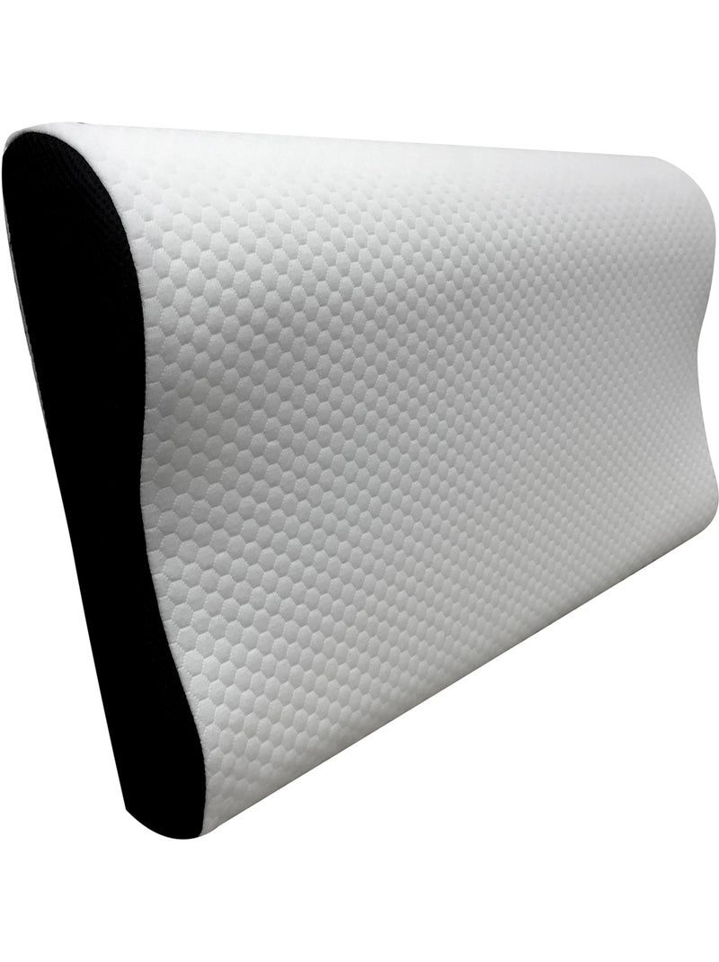Pack 2 almohadas de fibra- tacto gel - dormir de lado - firmeza media-alta Blanco - Kiabi