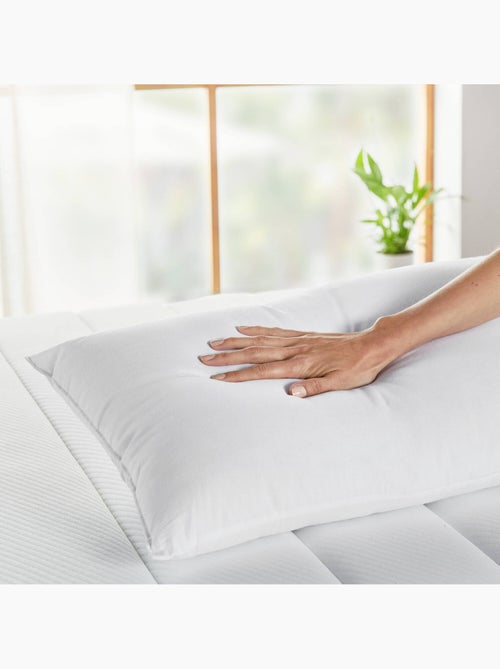 Pack 2 almohadas de Fibra Antiácaros - Firmeza media - Kiabi