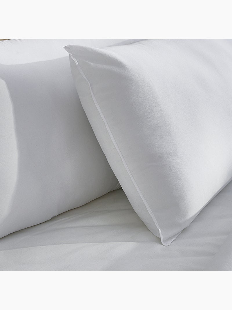 Pack 2 Almohadas de Fibra con Aloe Vera - Firmeza baja Blanco - Kiabi