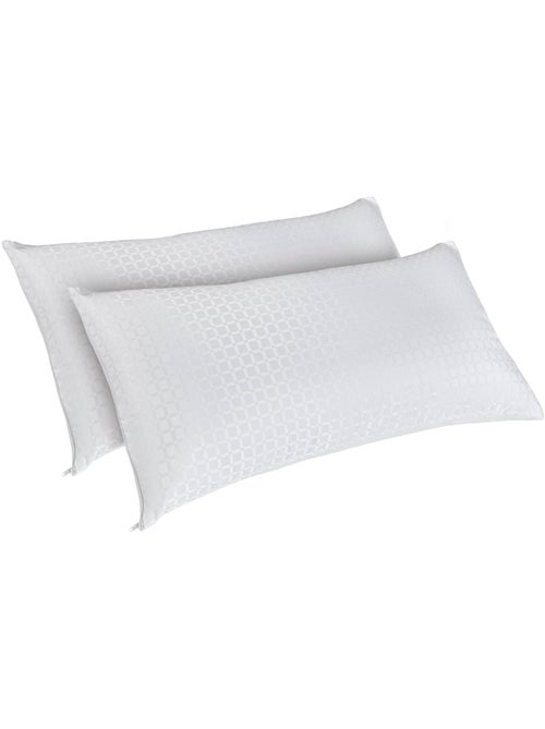 Pack 2 almohadas fibra Cooper Firmeza media - Kiabi