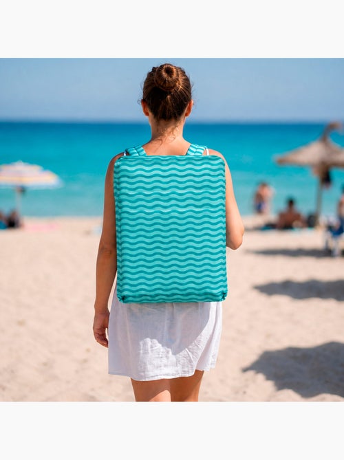 Pack 2 asientos playa bajos multiposición 40x48x56 cm con bolsillo trasero aktive - Kiabi