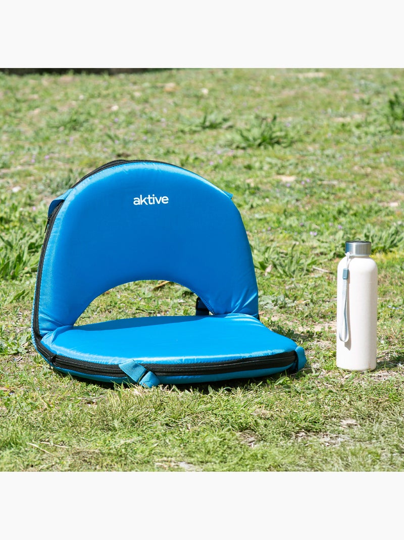 Pack 2 asientos plegables 64x24x5,5 cm con respaldo ajustable aktive Azul - Kiabi