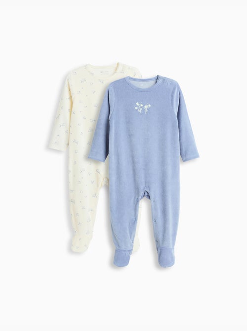 Pack 2 Babygrow Velvet, MO Fashion - Kiabi