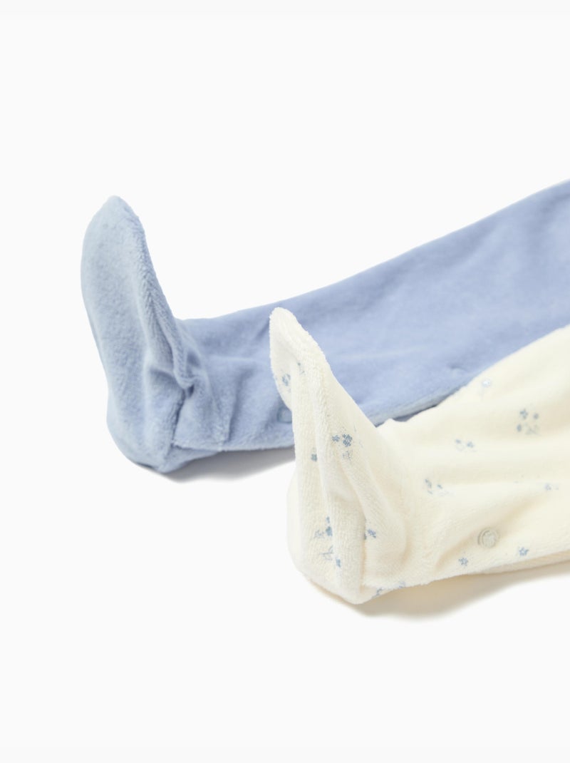 Pack 2 Babygrow Velvet, MO Fashion Azul - Kiabi