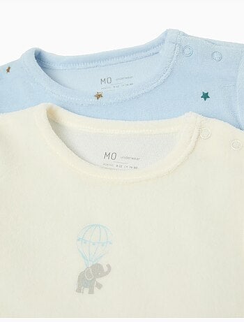Pack 2 Babygrow Velvet, MO Fashion