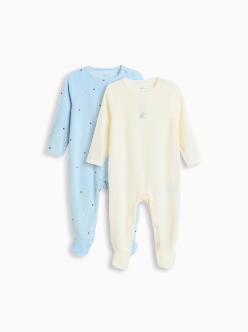 Pack 2 Babygrow Velvet, MO Fashion - Kiabi