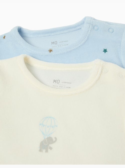 Pack 2 Babygrow Velvet, MO Fashion - Kiabi