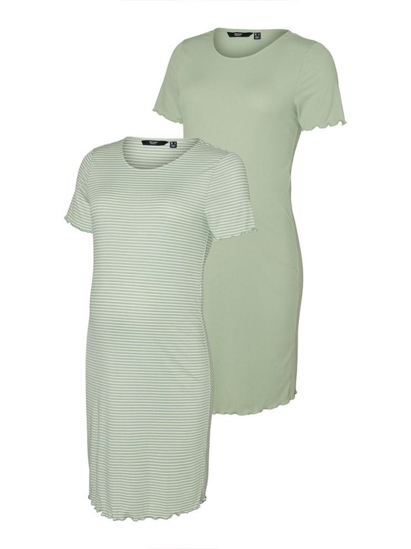 Pack 2 Batas Premamá Vero Moda Maternity Verde - Kiabi