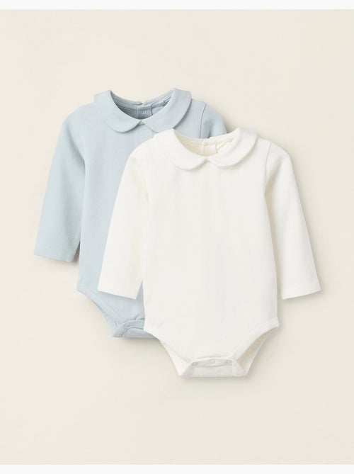 Pack 2 bodies con cuello babero - Kiabi