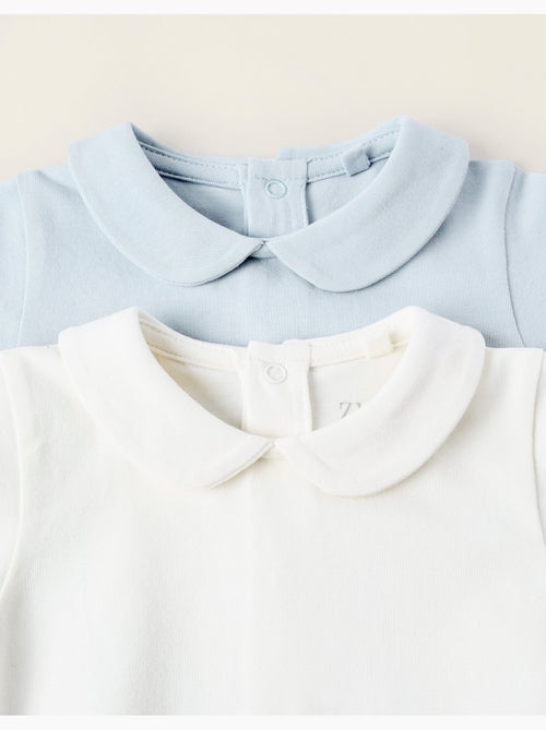 Pack 2 bodies con cuello babero - Kiabi