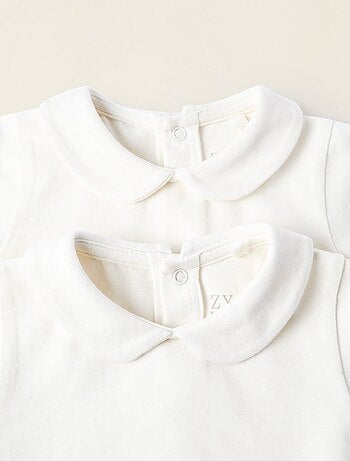 Pack 2 bodies con cuello babero